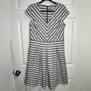 Shelby & Palmer Women’s Striped Dress - Size 14 - Black/White